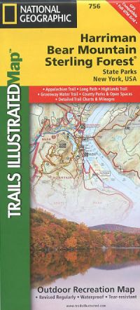 Harriman, Bear Mountain and Sterling Forest Topographic Map